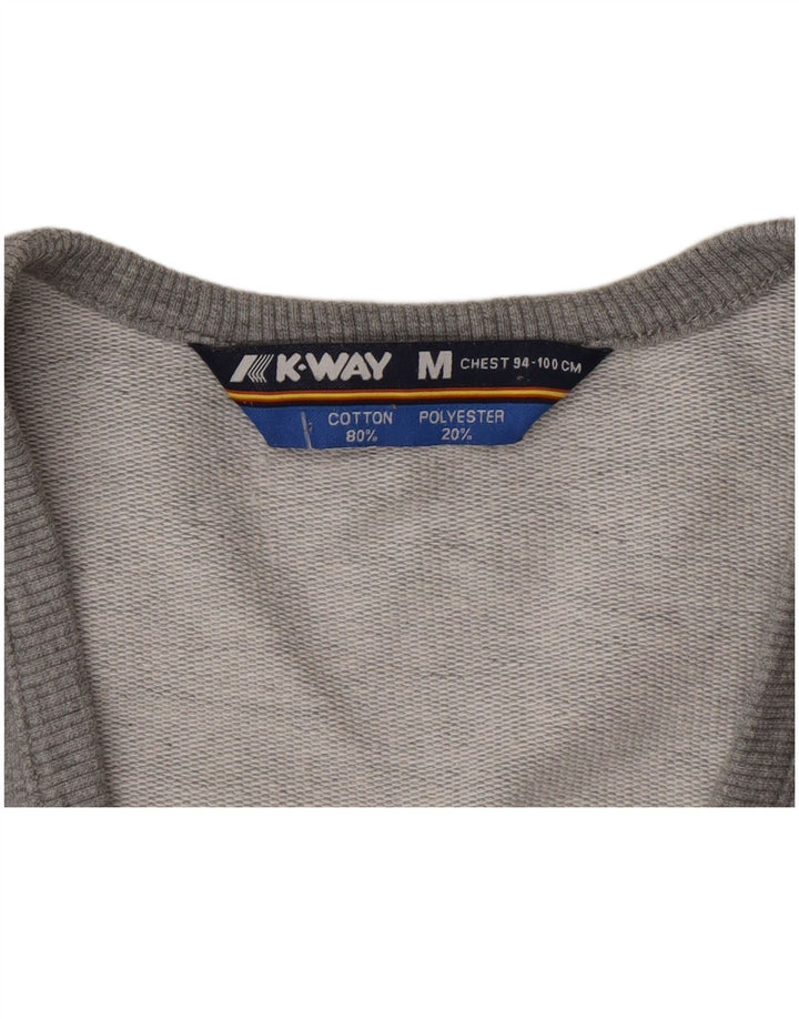 K-Way Veste de survêtement sans manches pour garçon 12-13 ans Gris moyen en coton
