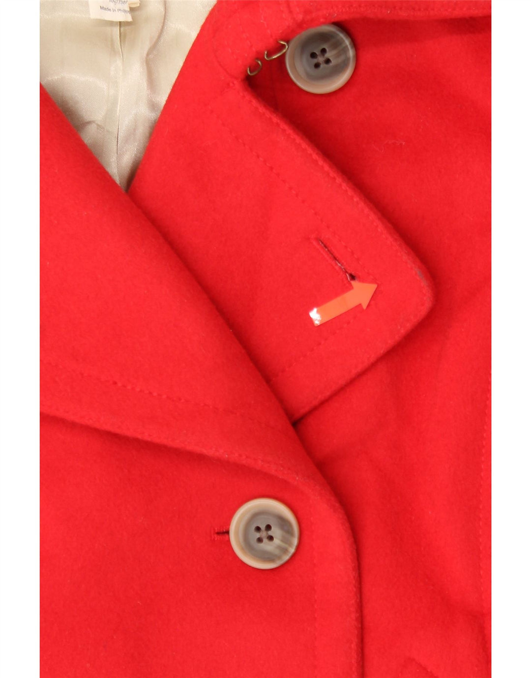 J. CREW Womens Double Breasted Blazer Jacket UK 10 Small Red Wool Vintage J. Crew and Second-Hand J. Crew from Messina Hembry 
