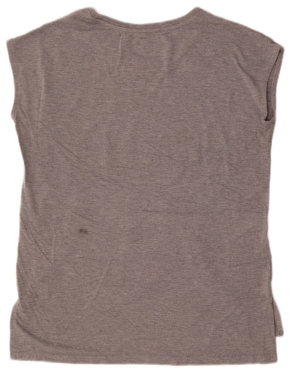 Fila T-shirt graphique pour femme UK 14 Gris moyen