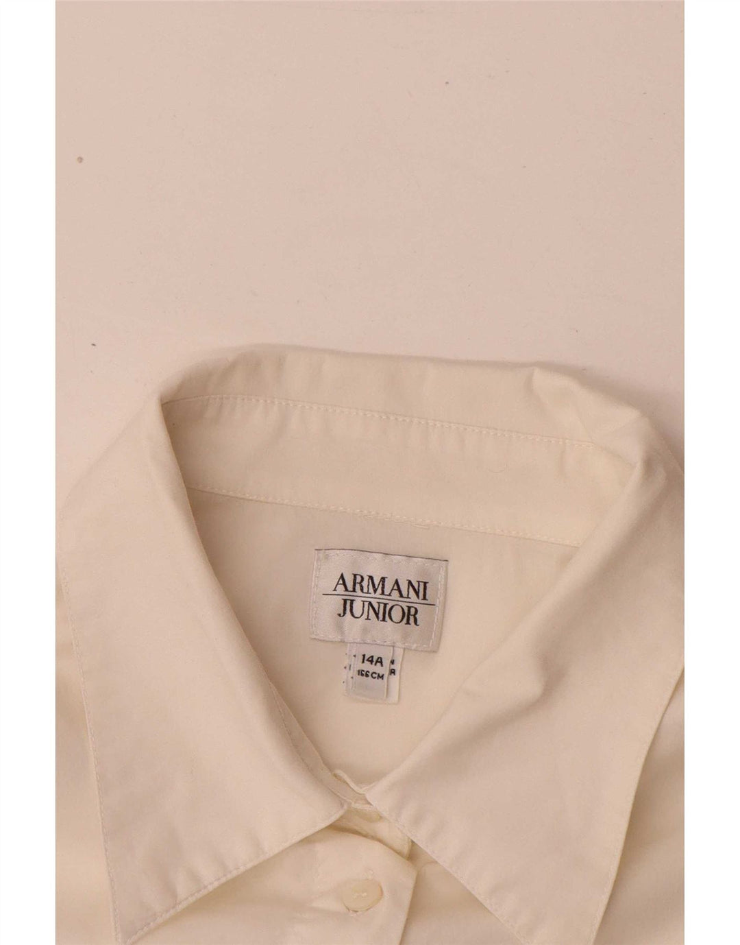 Armani Junior Chemise Fille 13-14 ans Blanc Coton