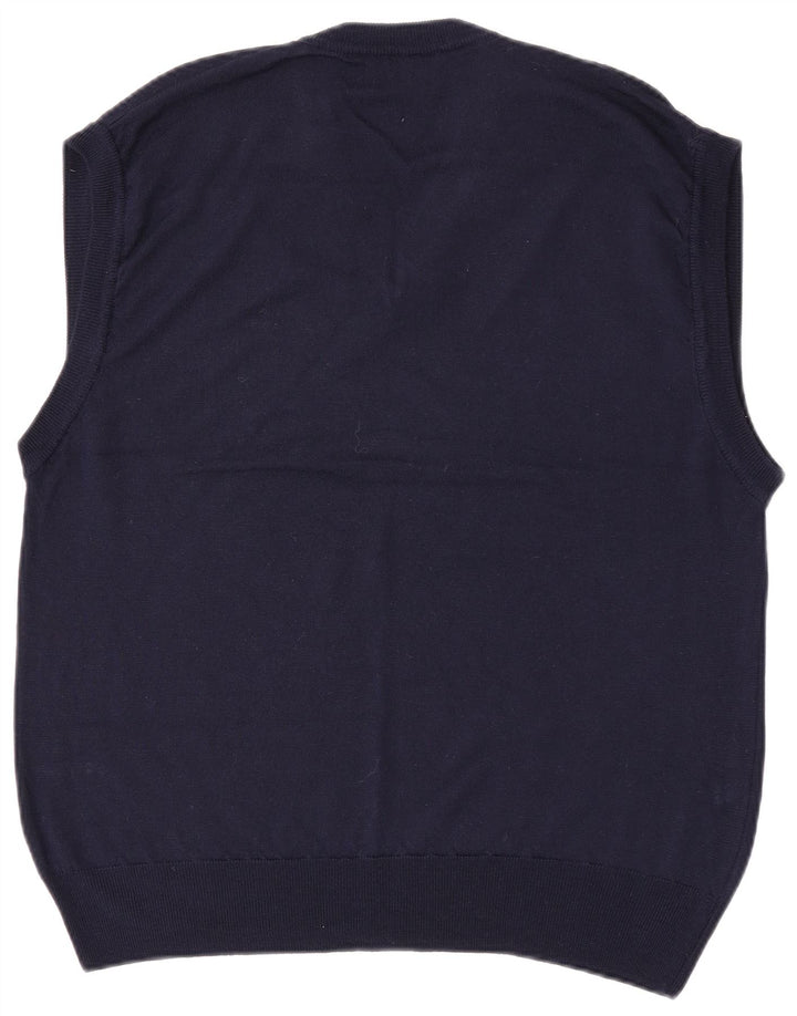 North Pole Homme Gilet Débardeur XL Bleu Marine Laine