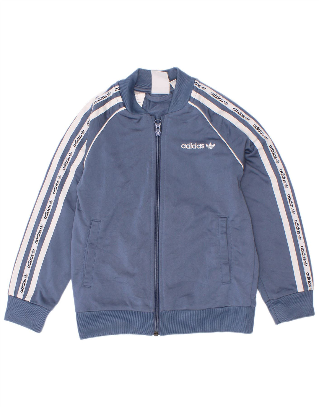 Adidas - Veste de survêtement graphique pour garçon - 5-6 ans - Bleu color block