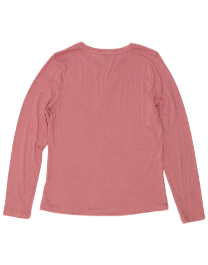 Marks & Spencer Haut à manches longues pour femme UK 42 Viscose rose moyen