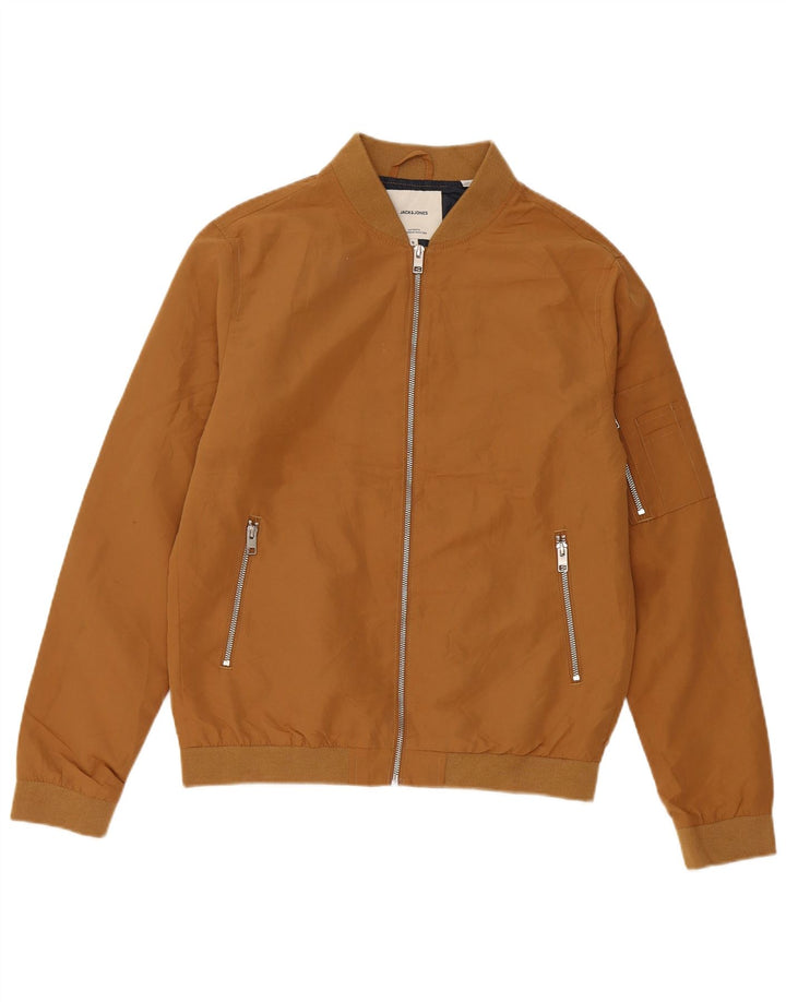Jack & Jones Veste Bomber Homme UK 36 Petit Marron Polyester