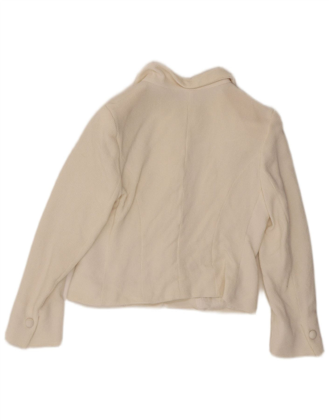 Caractere Veste blazer courte à 4 boutons pour femme UK 12 Blanc moyen
