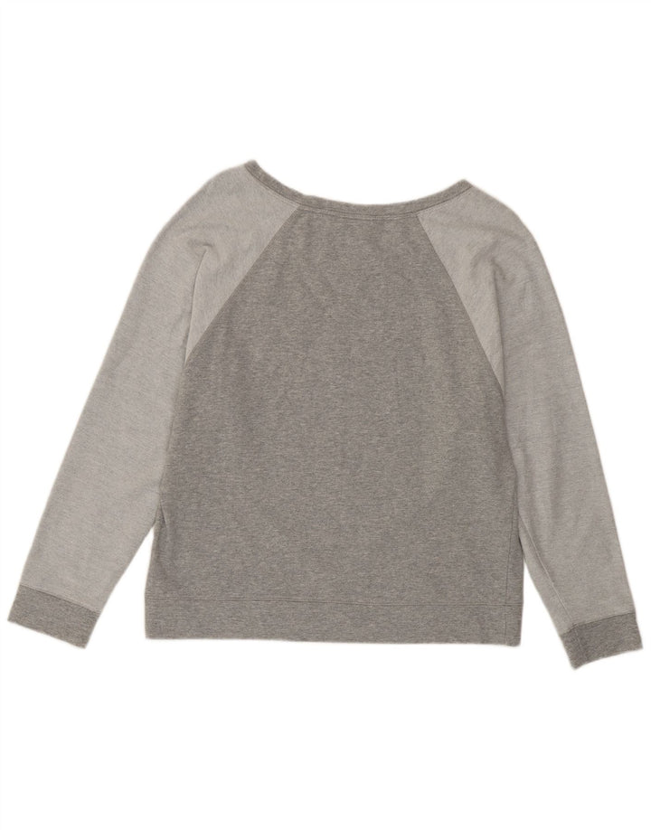 Fila Sweat-shirt pour femme UK 12 Gris moyen Colourblock