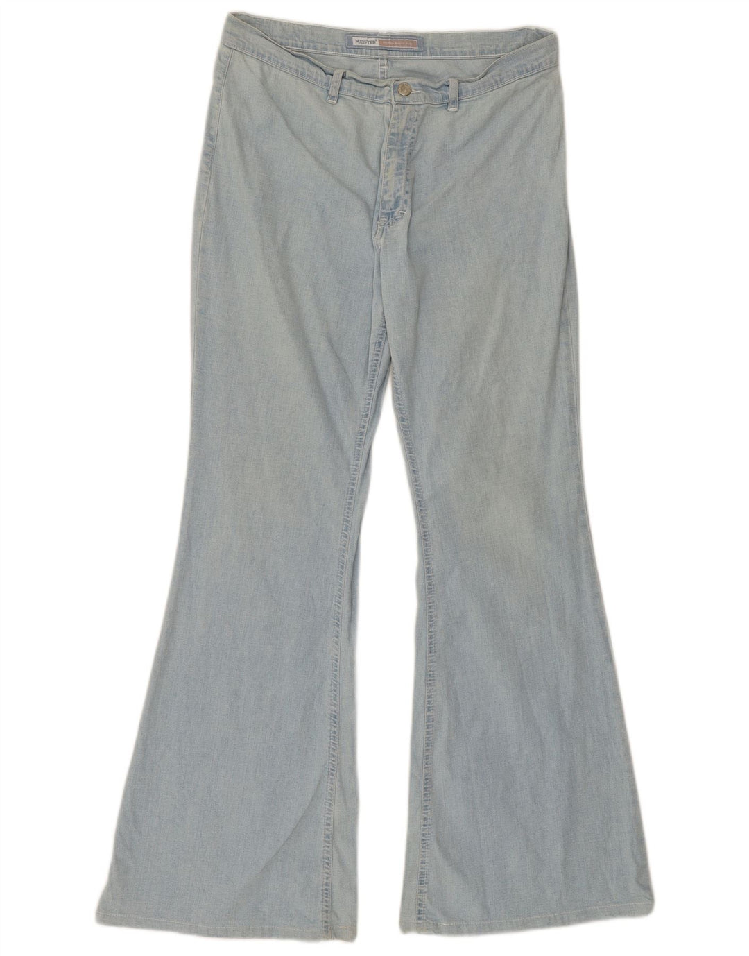 MEISTER Womens 834 Flared Jeans W34 L32 Blue Cotton