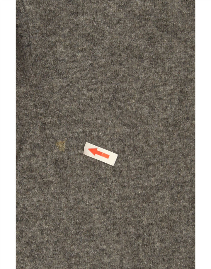 Zara Pull col roulé pour femme UK 44 Gris moyen moucheté en polyamide