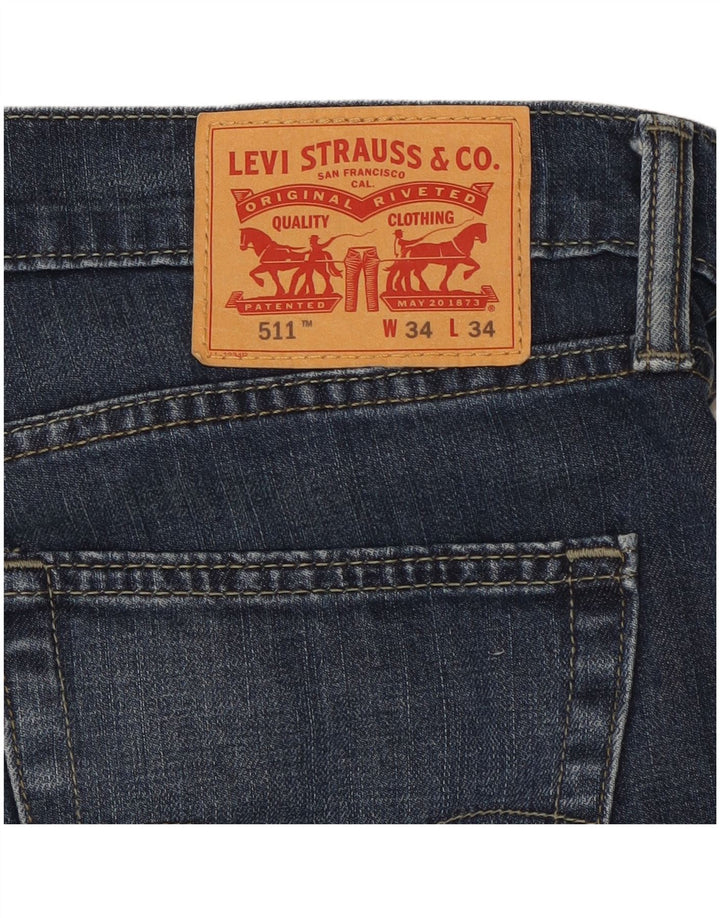 LEVI'S Jean Slim 511 Homme W34 L28 Bleu Coton