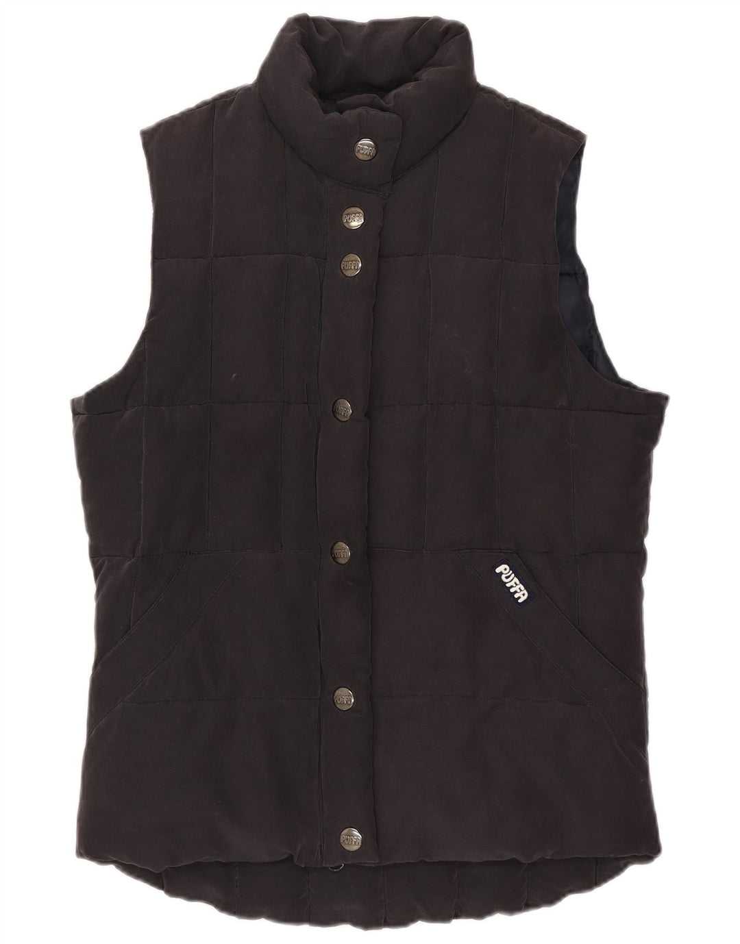 Puffa Gilet rembourré pour femme UK 6 XS Bleu marine Polyester