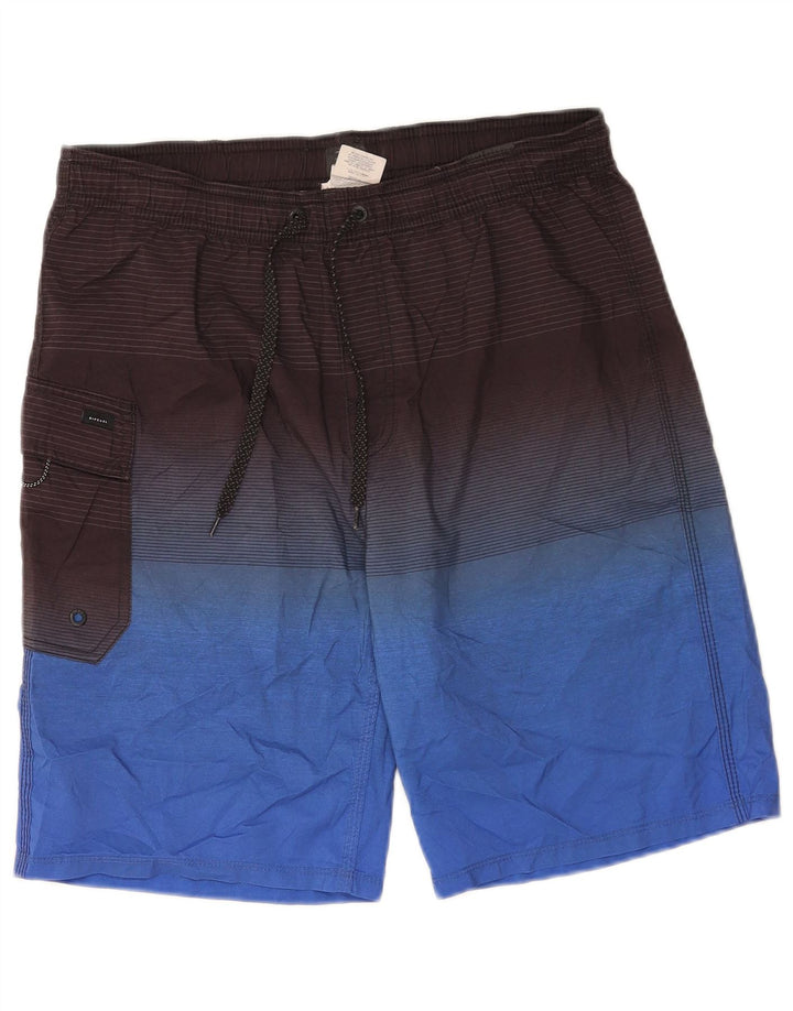 Rip Curl Short de bain cargo pour hommes en polyester color block bleu moyen