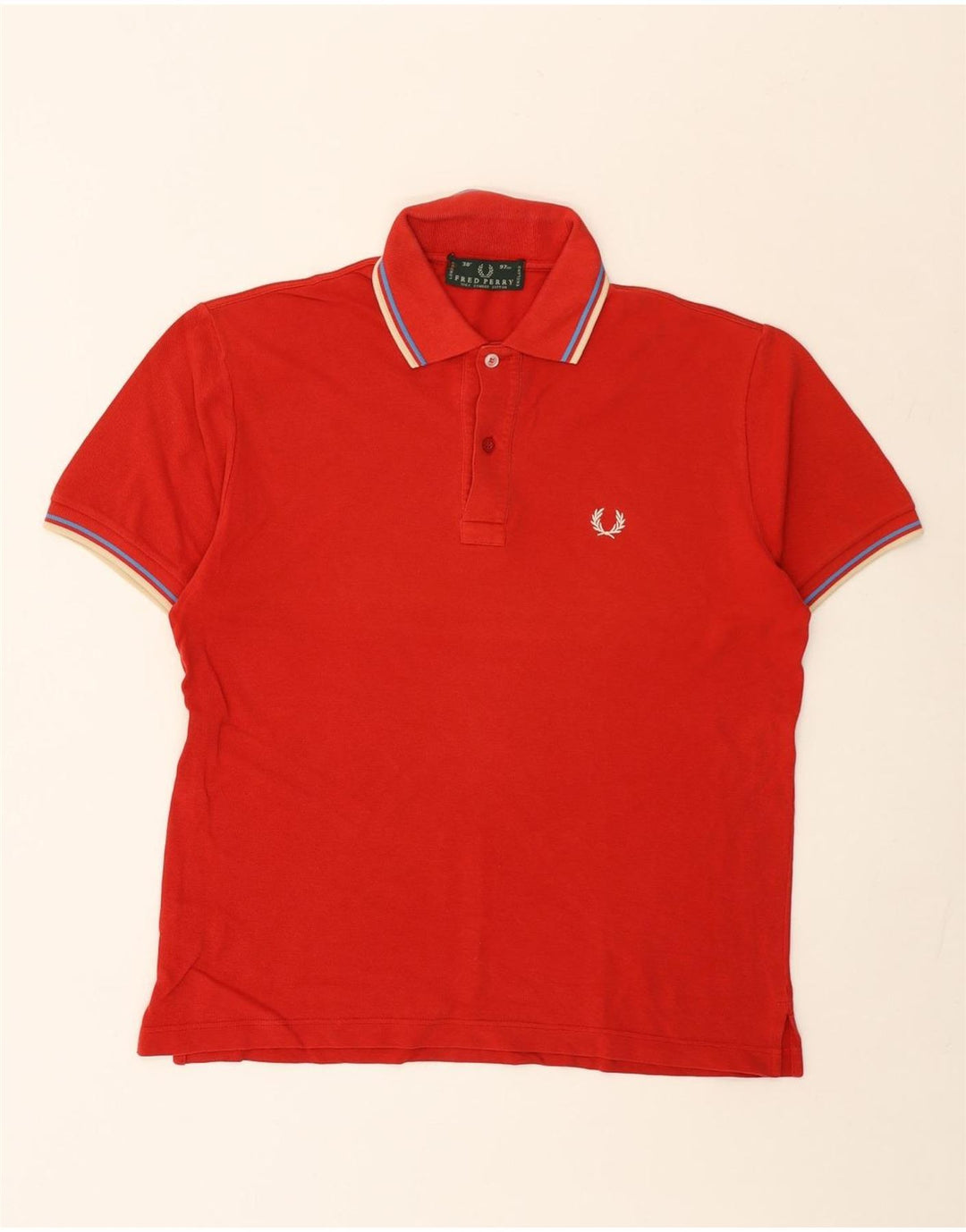 Fred Perry Polo Homme Petit Rouge Coton