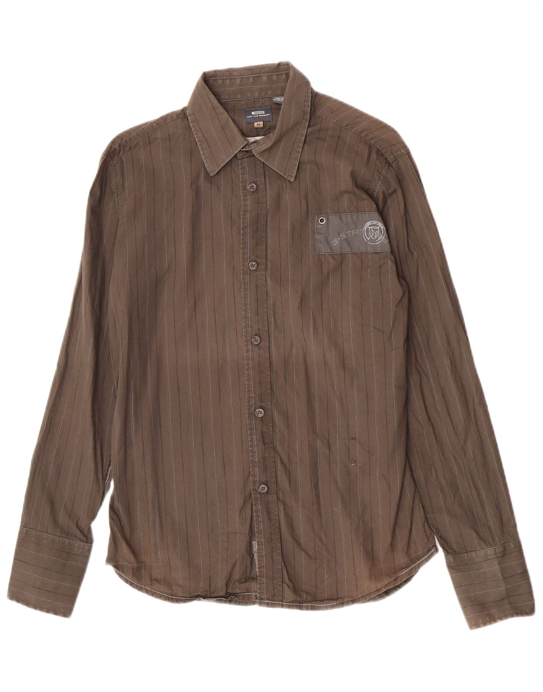 G-Star Chemise Homme Medium Khaki Rayé Coton