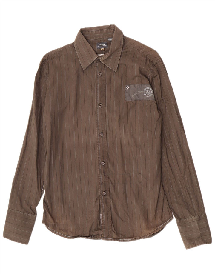 G-Star Chemise Homme Medium Khaki Rayé Coton