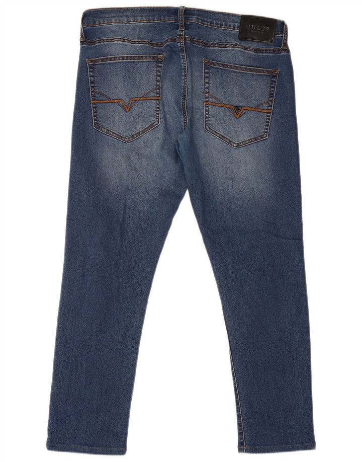 Guess Jean Slim Homme W36 L28 Bleu Coton