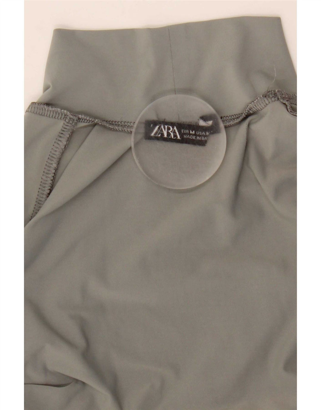 Zara Body à manches longues pour femme UK 12 Nylon gris moyen