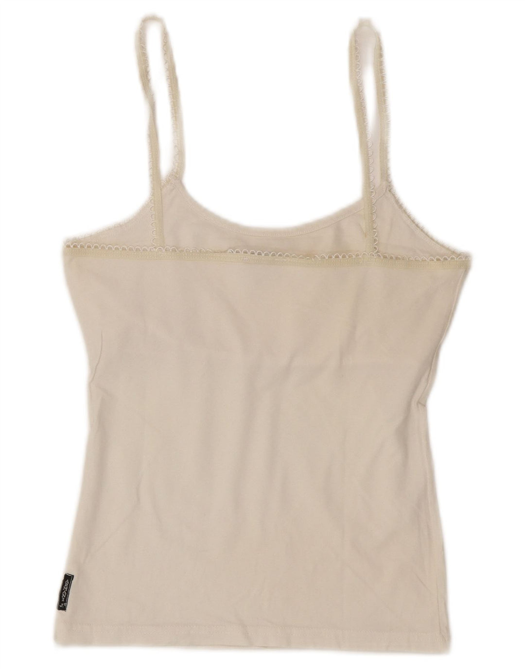 Armani Jeans Haut court graphique pour femme UK 8 Small Blanc