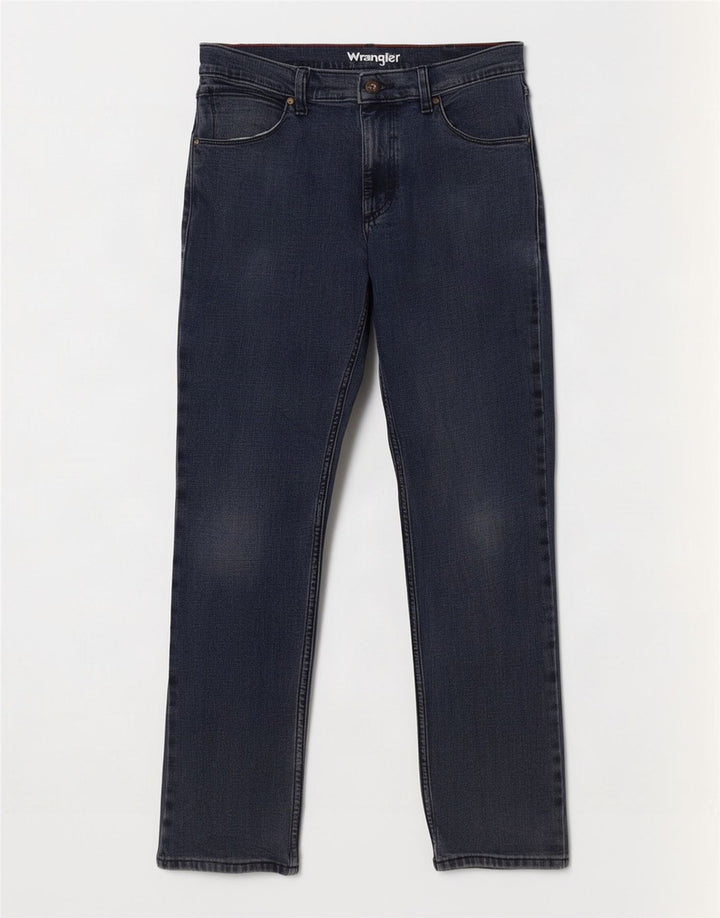 Wrangler Jean Slim Homme W32 L32 Bleu Marine Coton