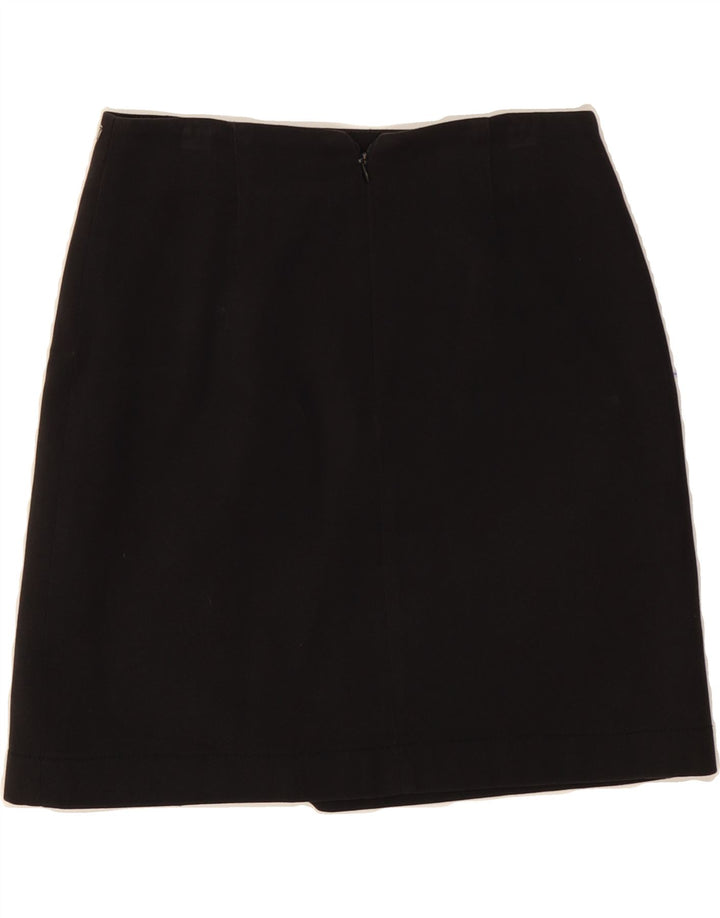 TRUSSARDI Womens Mini Skirt IT 42 Medium W28 Black Cotton Vintage Trussardi and Second-Hand Trussardi from Messina Hembry 