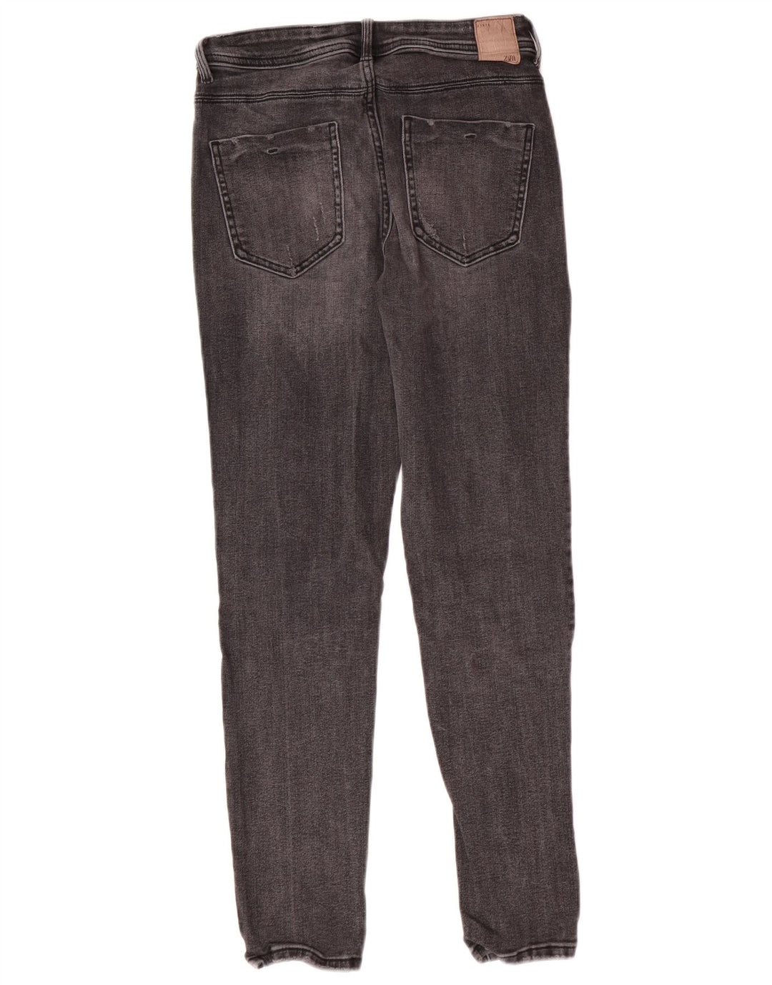 Zara Jean skinny femme EU 38 Small W28 L27 Gris Coton Classique