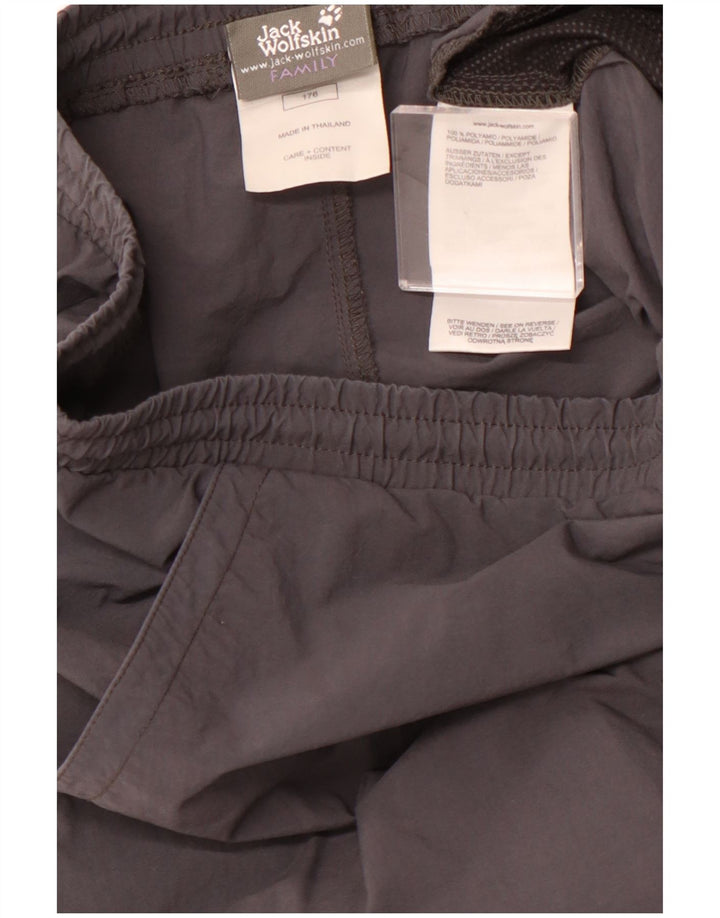 JACK WOLFSKIN Short de Sport Garçon 15-16 ans Gris Polyamide