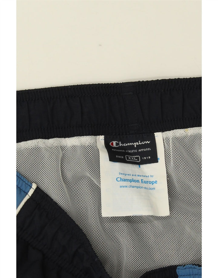 Champion Short de Bain Homme 2XL Bleu Marine Colourblock Polyamide