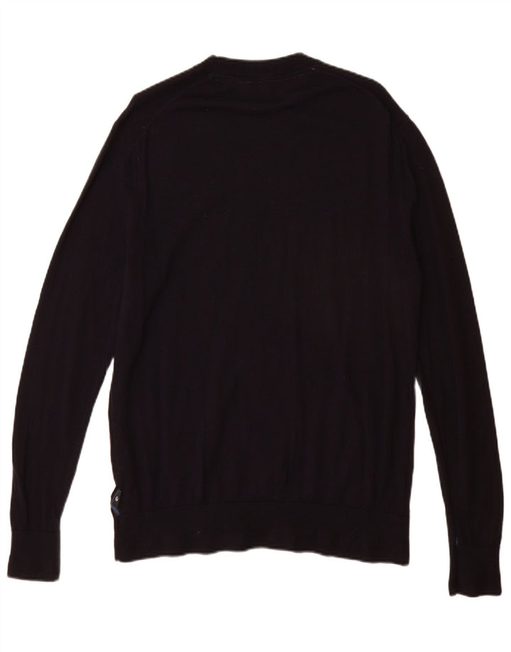 Ted Baker Pull ras du cou pour femme Taille 5 XL Bleu marine Laine