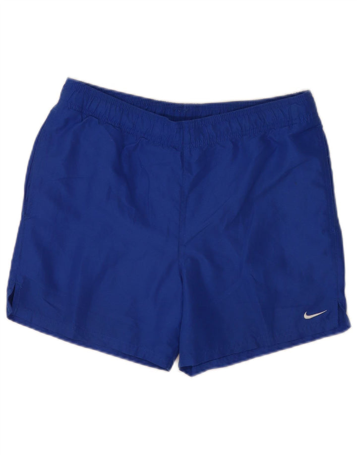 Short de sport Nike Graphic Regular pour hommes, petit, bleu, polyester