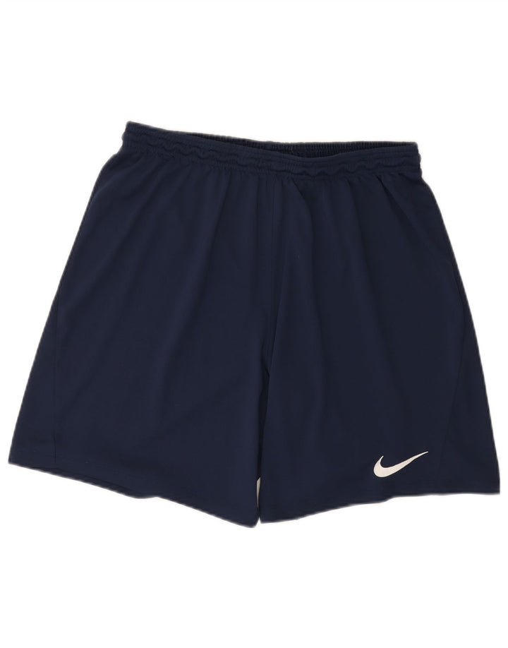 Nike Short de sport Dri Fit pour homme XL Bleu marine Polyester