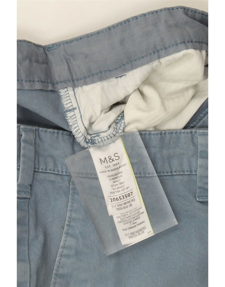 Marks & Spencer Short Chino Homme W36 Grand Bleu Coton