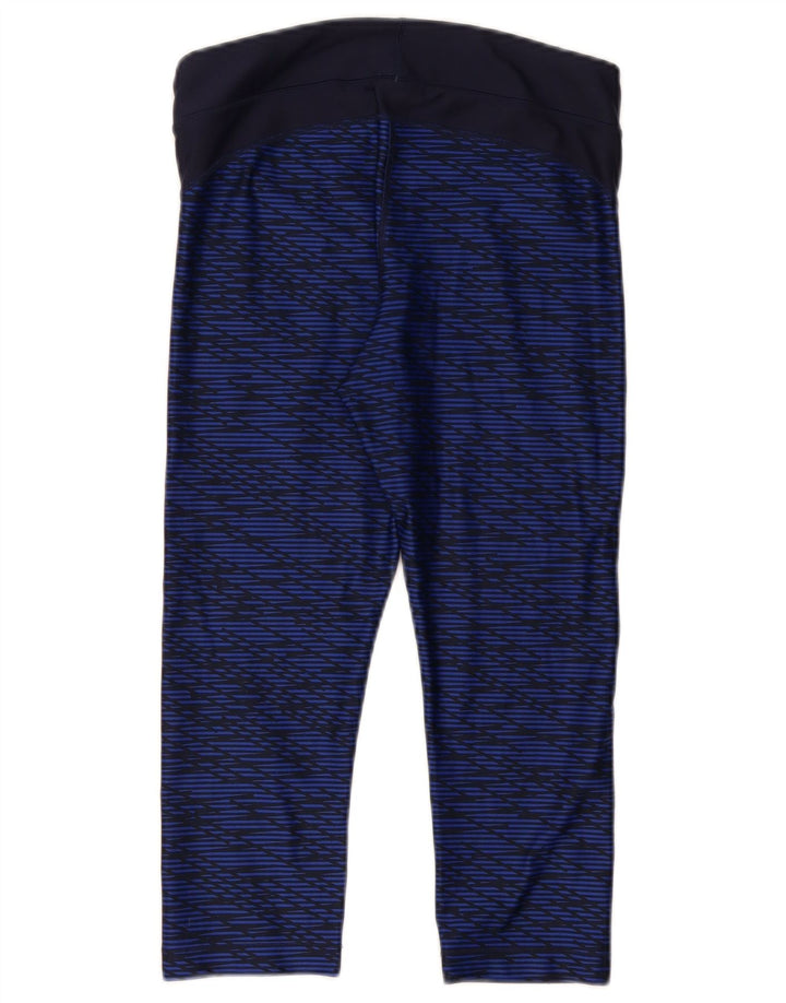 UNDER ARMOUR Legging Capri pour femme UK 44 Bleu marine moyen géométrique