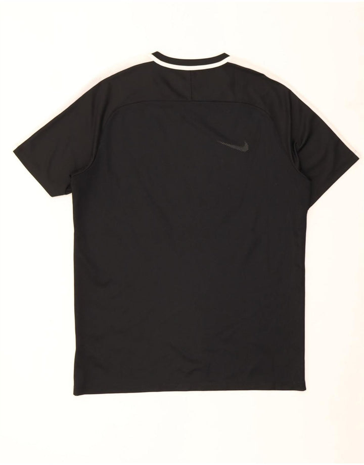 Nike Hommes Dri Fit T-Shirt Haut Large Noir Colorblock