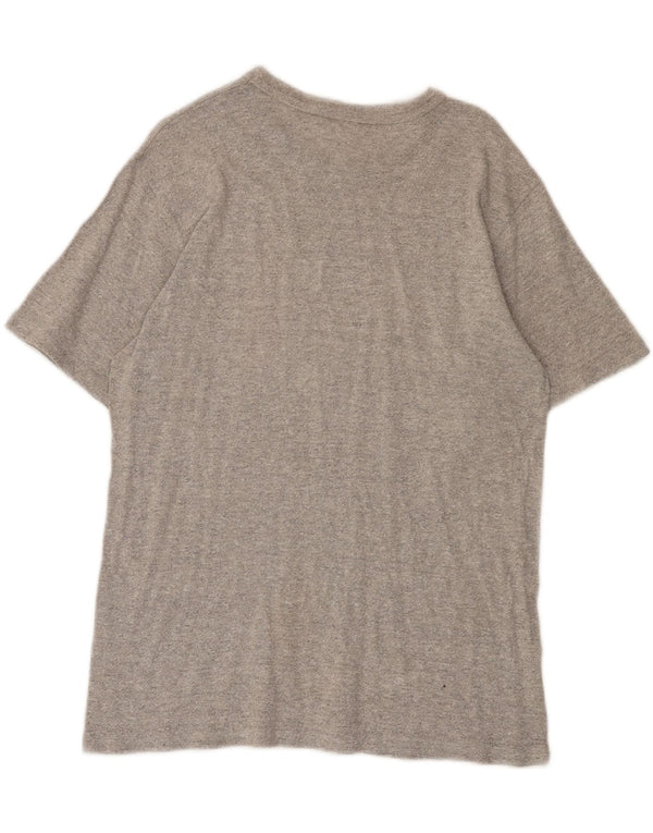 Champion T-Shirt Graphique Homme Gris Moyen Coton