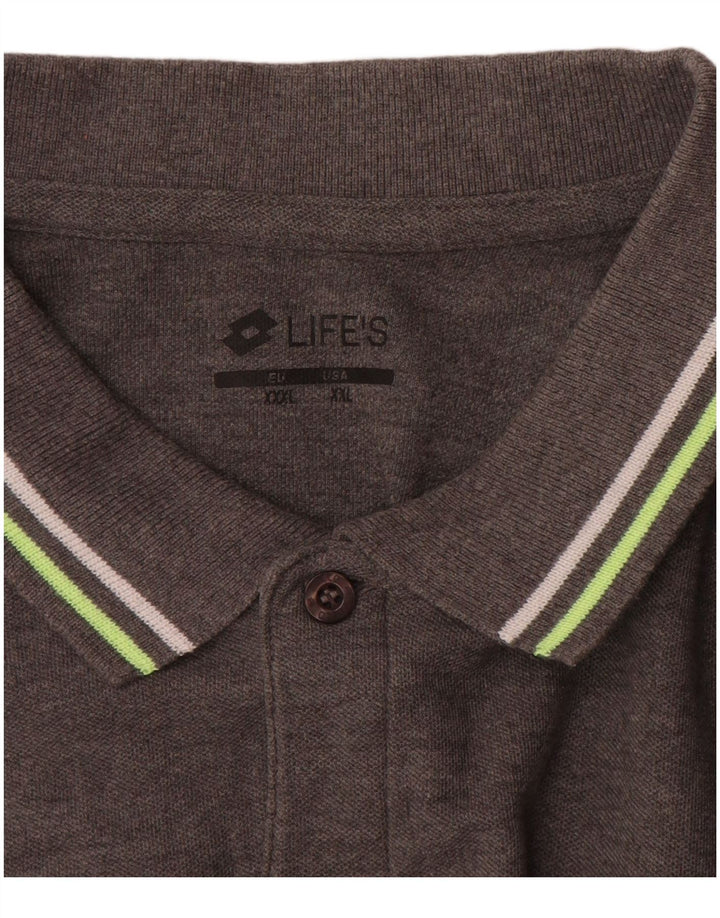 LOTTO Polo Homme 2XL Gris Coton