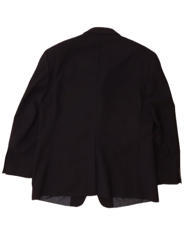 Cerruti 1881 Veste blazer 3 boutons pour homme UK 40 Grande laine vierge bleu marine
