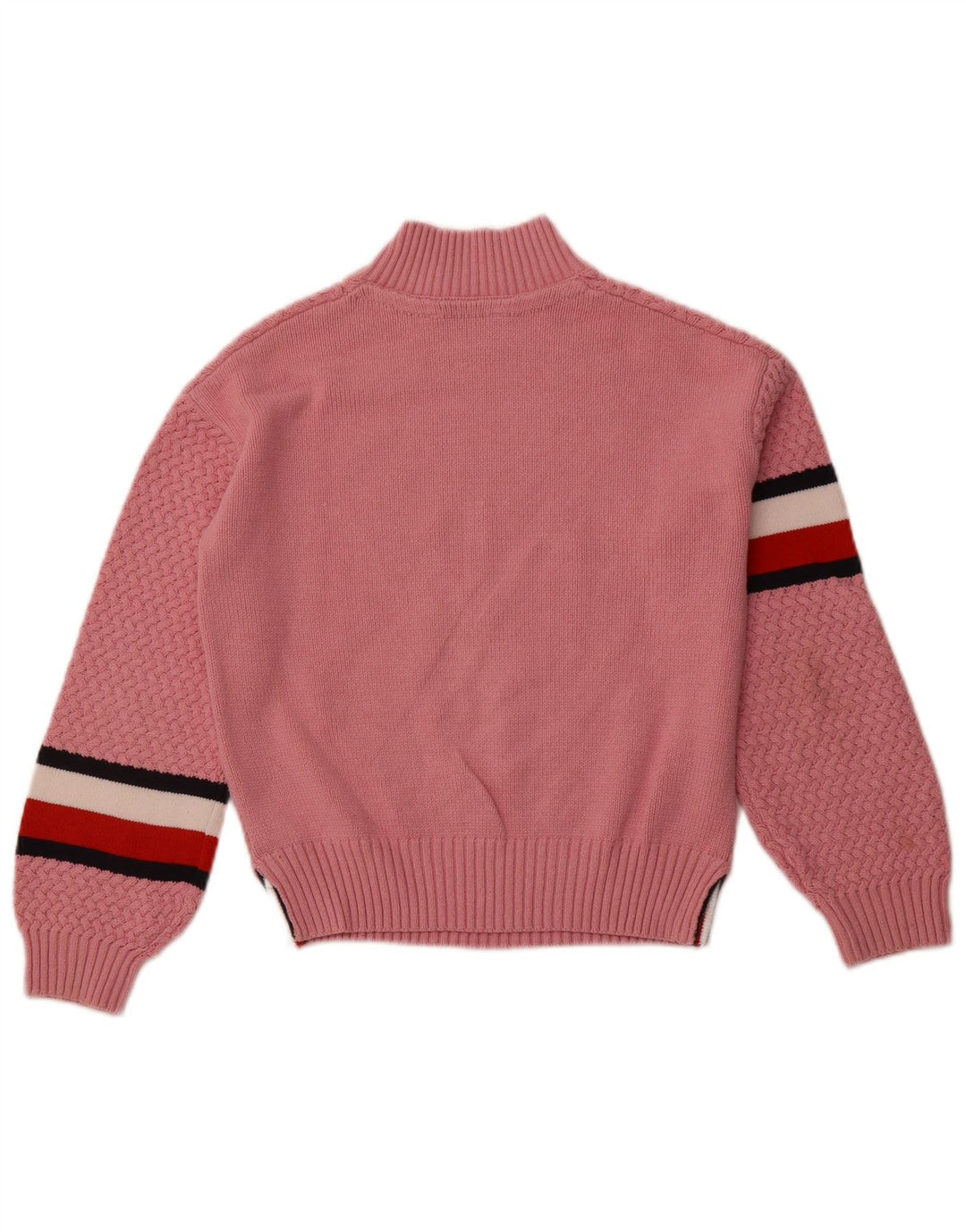 TOMMY HILFIGER Pull à col roulé pour fille 11-12 ans Rose rayé