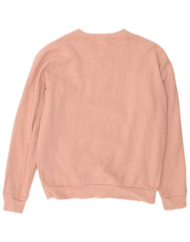 Ellesse Sweat-shirt surdimensionné pour femme UK 10 Petit coton rose