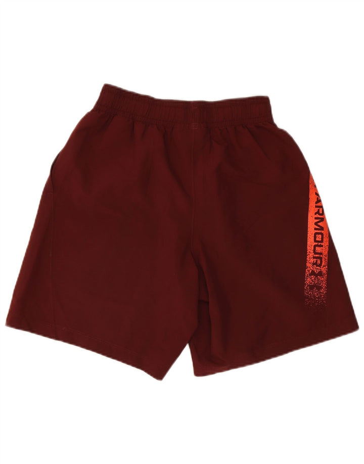 Under Armour Short de Sport Graphique Homme Petit Bordeaux Colorblock Polyester