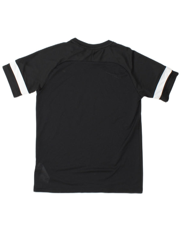 Nike Garçons Dri Fit T-Shirt Top 13-14 ans XL Noir Colorblock Polyester