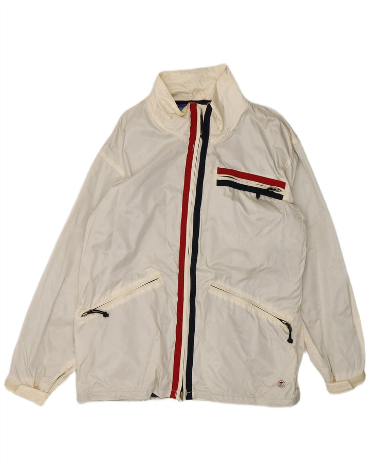 Burton Veste coupe-vent pour snowboards pour homme UK 38 Medium Blanc Colourblock