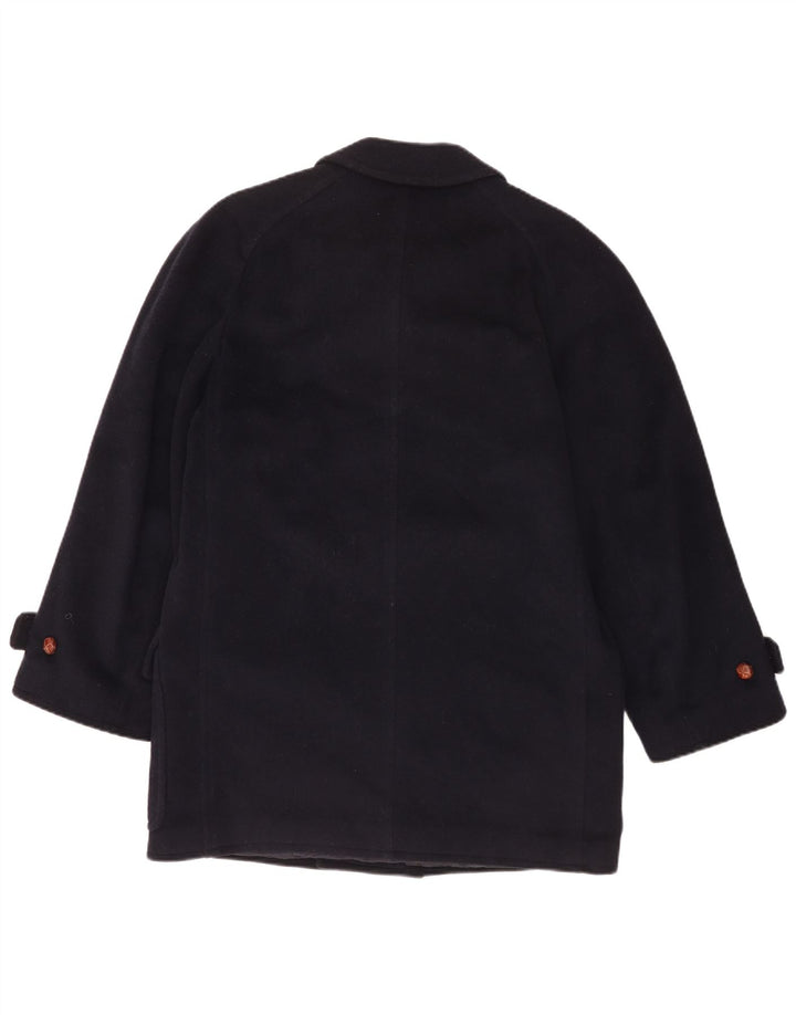 Les Copains Manteau Double Boutonnage Homme UK 36 Small Bleu Marine Laine