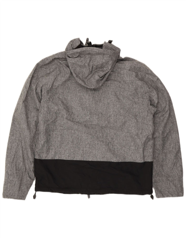 SUPERDRY Veste coupe-vent à capuche pour femme UK 20 2XL Gris Colourblock