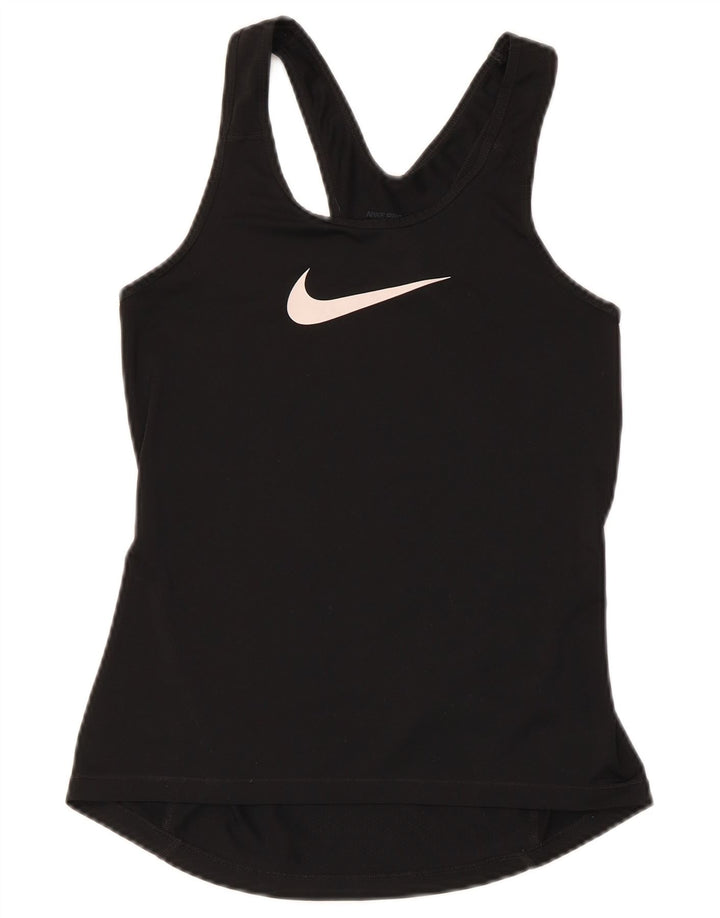 Nike Débardeur graphique pour femme UK 8 Small Noir Polyester