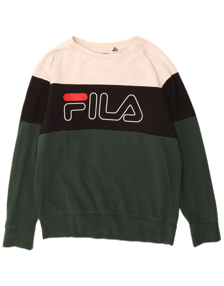 FILA Sweat-Shirt Graphique Homme Multicolore Colorblock