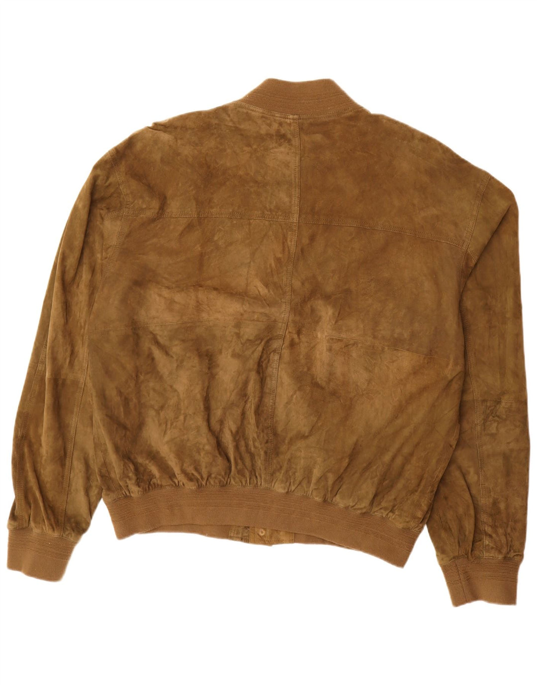 veste en daim homme vintage UK 42 XL cuir kaki