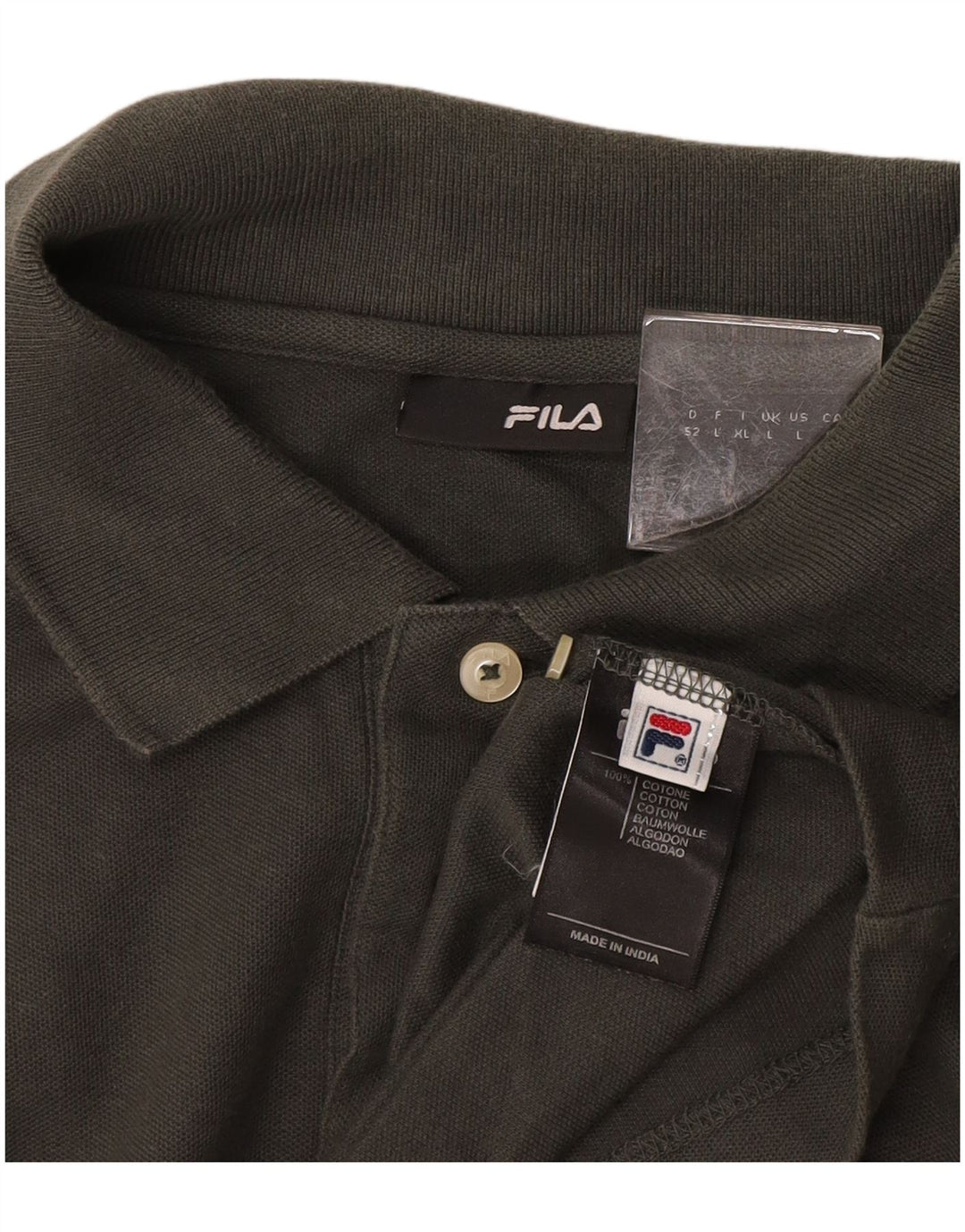 FILA Polo Homme Grand Gris Coton