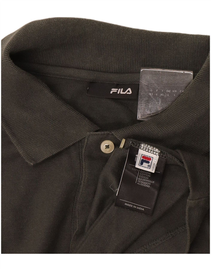 FILA Polo Homme Grand Gris Coton