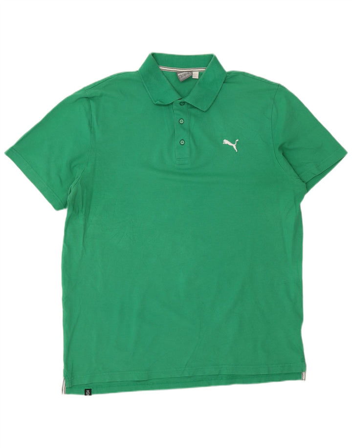 PUMA Polo Homme XL Vert Coton