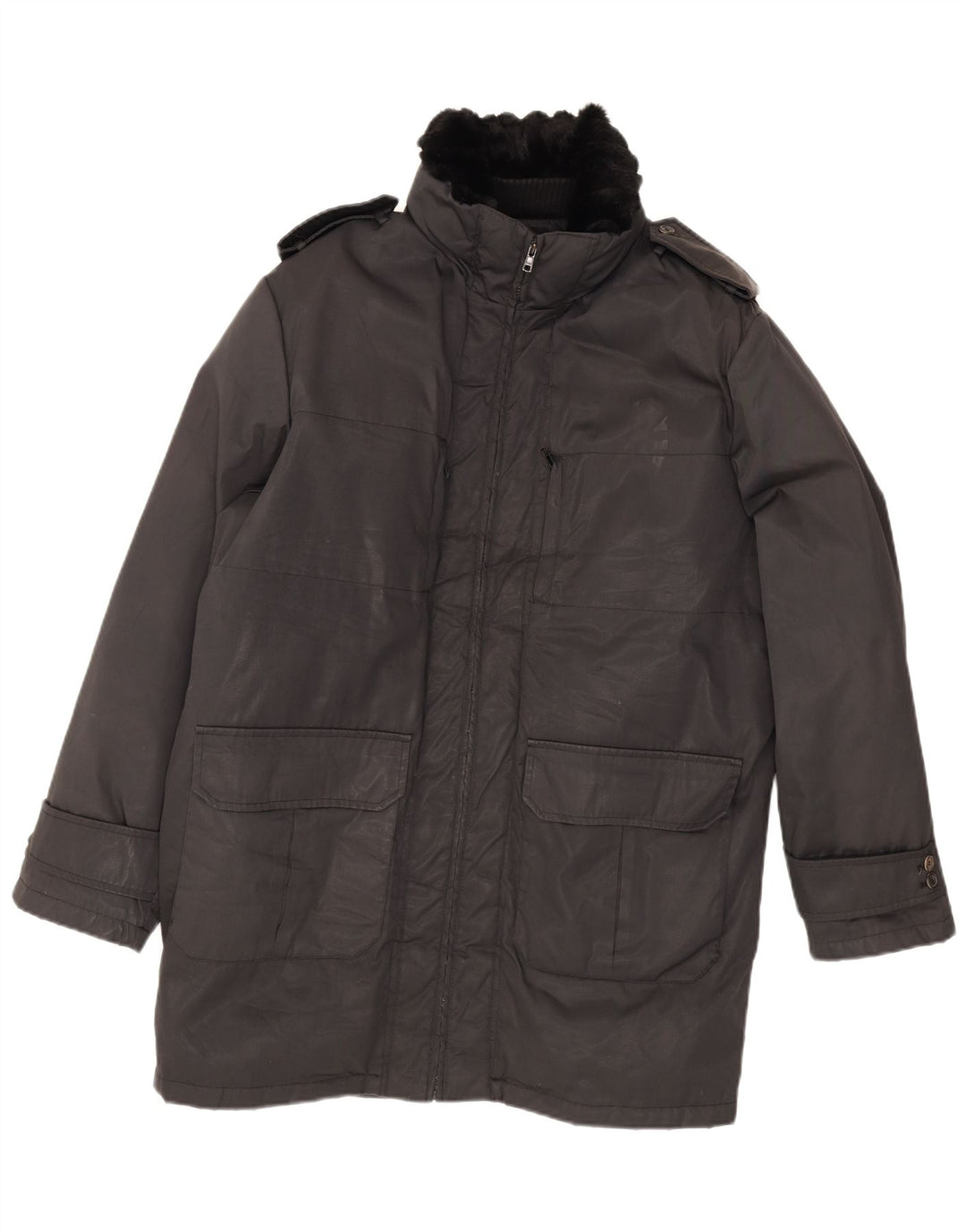 Blumarine Parka pour homme UK 40 Large Noir