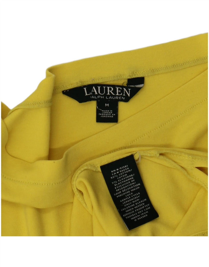 Ralph Lauren Chemisier pour femme UK 12 en coton jaune moyen